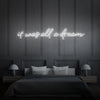 It Was All A Dream Cursive Neon Light Writing - FanaticPrintz