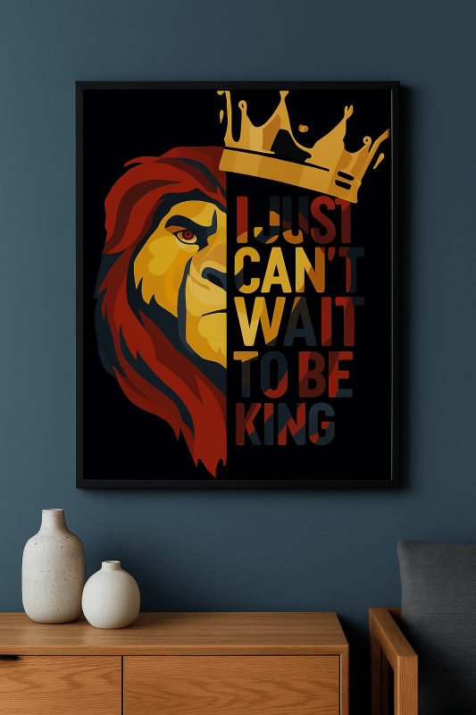 I CAN'T WAIT TO BE KING CANVAS SET - FanaticPrintz