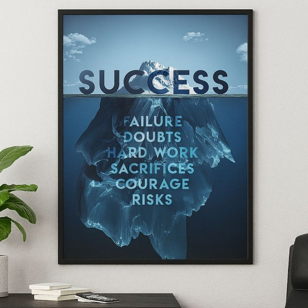Success Iceberg Canvas Art - FanaticPrintz