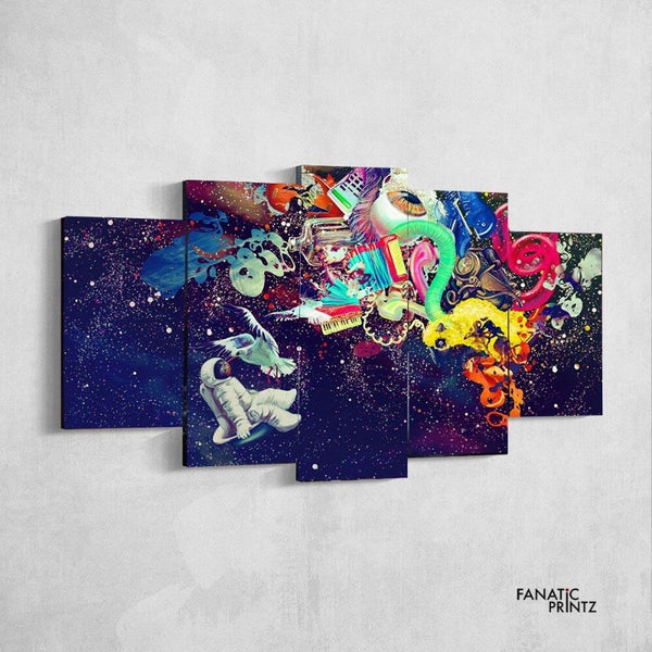 Psychedelic Astronaut Canvas Set