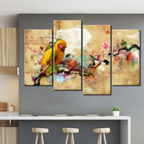 Abstract Birds Canvas Set - FanaticPrintz