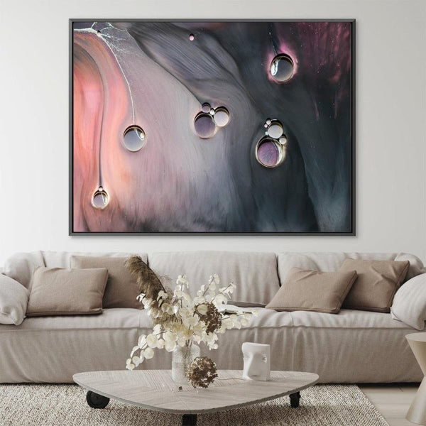 Abstract Drops Canvas Art Ready To Hang - FanaticPrintz