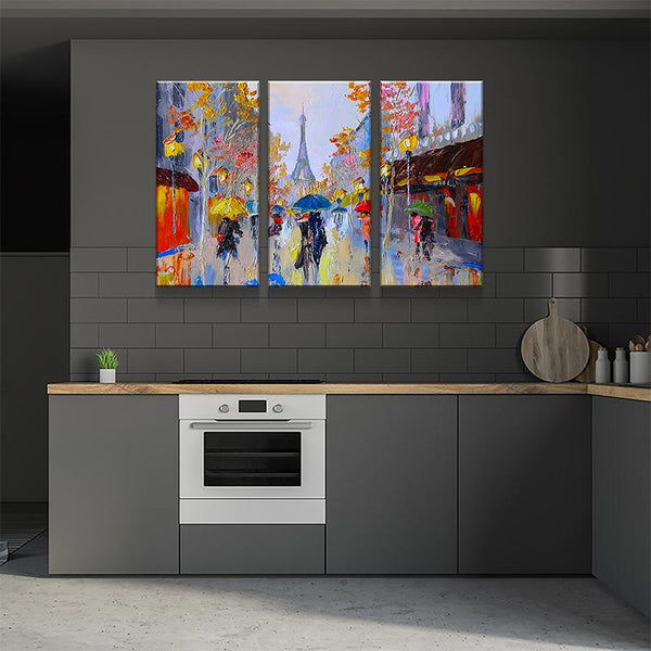 Abstract Eiffel Tower Canvas Set - FanaticPrintz