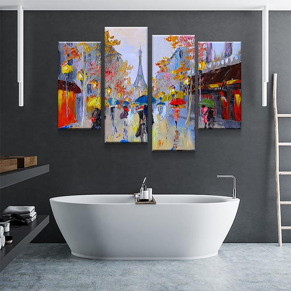 Abstract Eiffel Tower Canvas Set - FanaticPrintz