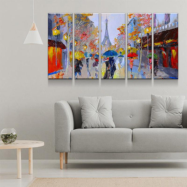 Abstract Eiffel Tower Canvas Set - FanaticPrintz