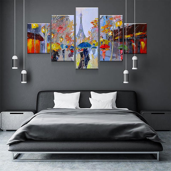 Abstract Eiffel Tower Canvas Set - FanaticPrintz