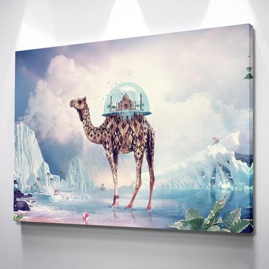 ABSTRACT TAJ MAHAL CANVAS SET - FanaticPrintz