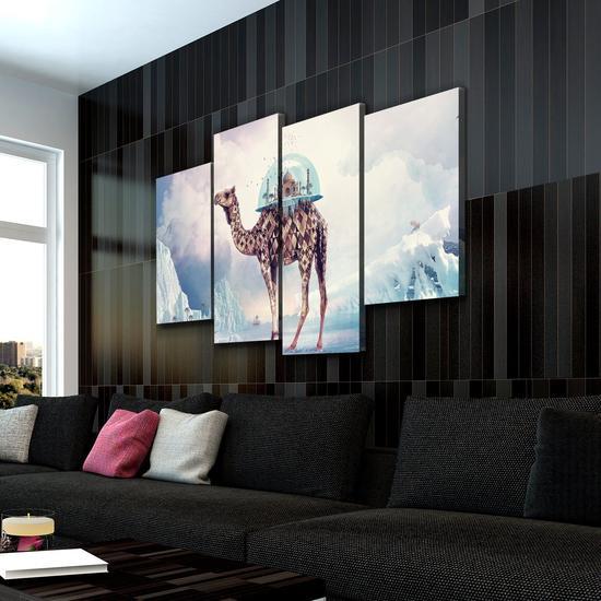 ABSTRACT TAJ MAHAL CANVAS SET - FanaticPrintz