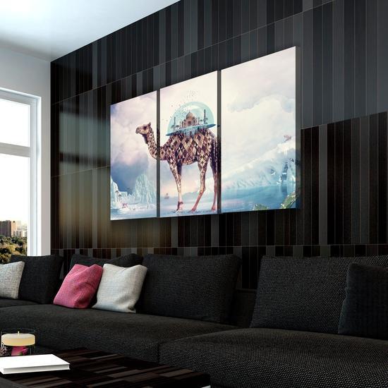 ABSTRACT TAJ MAHAL CANVAS SET - FanaticPrintz