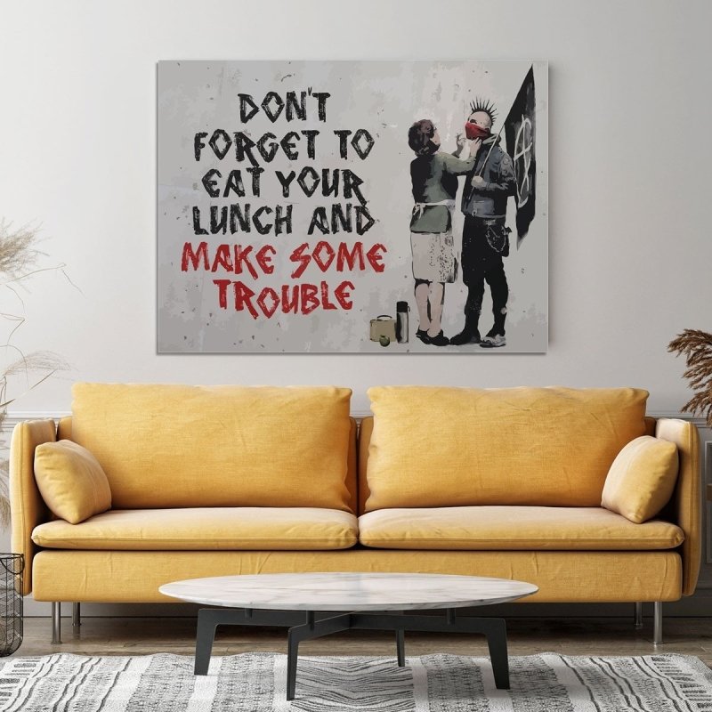 BANKSY EAT YOUR LAUNCH - FanaticPrintz