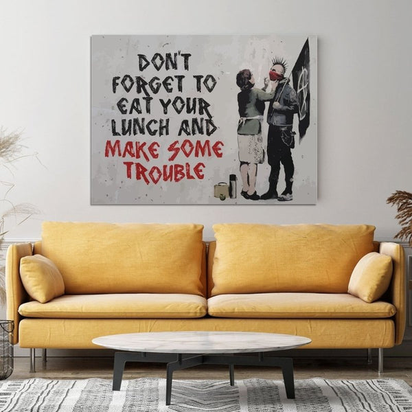 BANKSY EAT YOUR LAUNCH - FanaticPrintz
