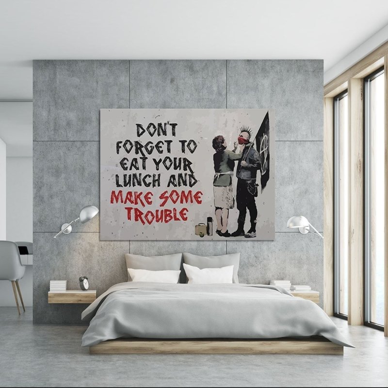 BANKSY EAT YOUR LAUNCH - FanaticPrintz