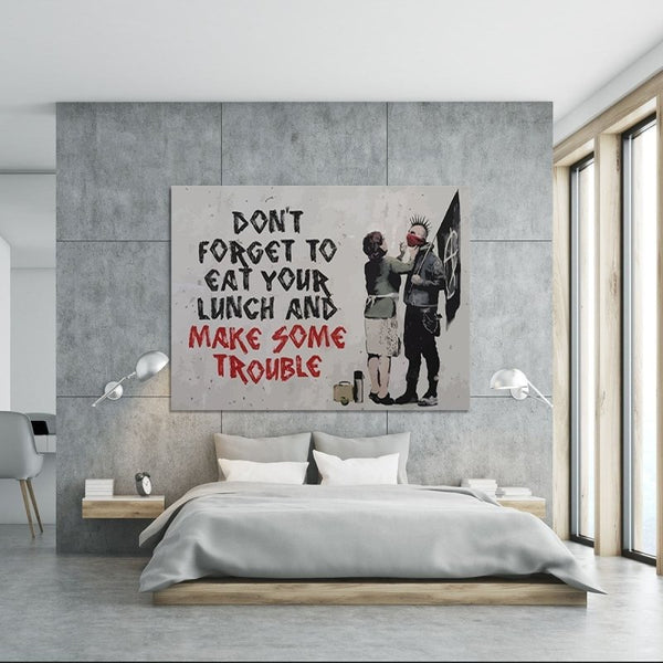 BANKSY EAT YOUR LAUNCH - FanaticPrintz