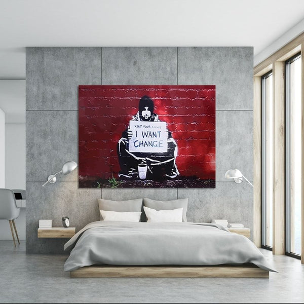 BANSKY I WANT CHANGE - FanaticPrintz