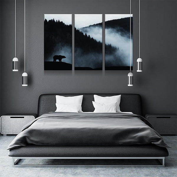BEAR DUSK CANVAS SET - FanaticPrintz