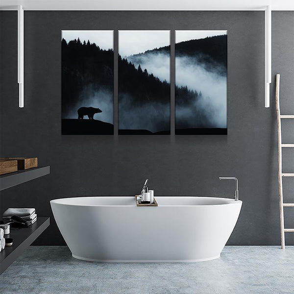 BEAR DUSK CANVAS SET - FanaticPrintz