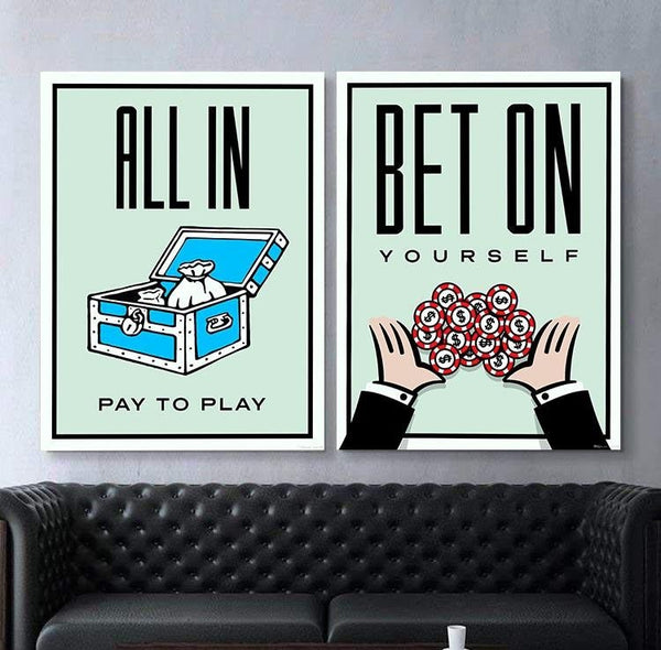 BET ON YOURSELF VS ALL IN - FanaticPrintz