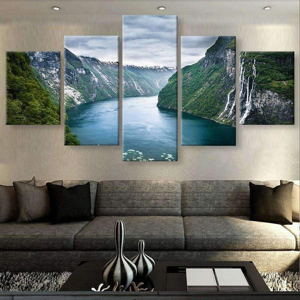 Between The Mountains Canvas Set - FanaticPrintz