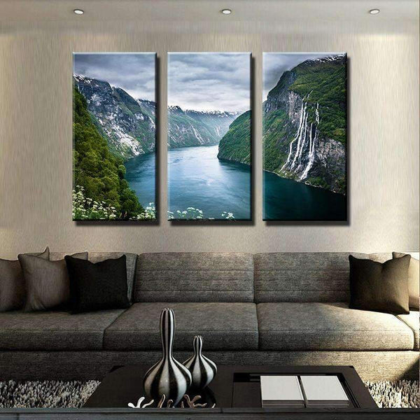 Between The Mountains Canvas Set - FanaticPrintz