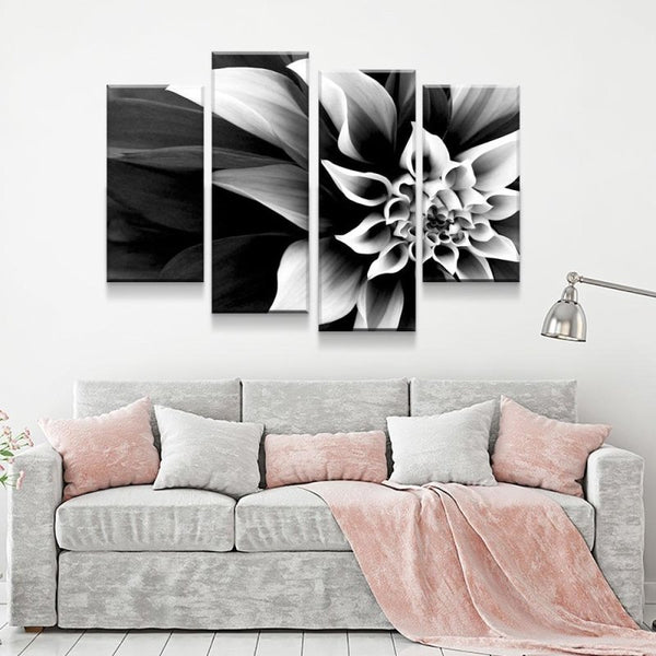 BLACK AND WHITE ROSE CANVAS SET LIMITED EDITION - FanaticPrintz