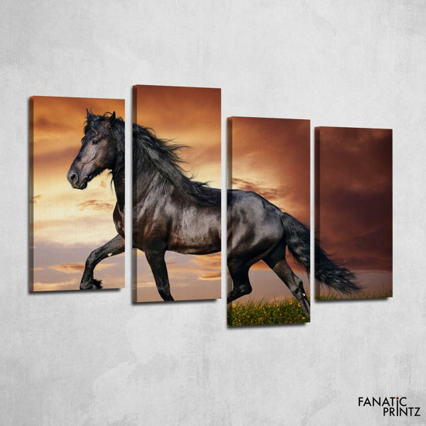 Black horse Canvas Set - FanaticPrintz