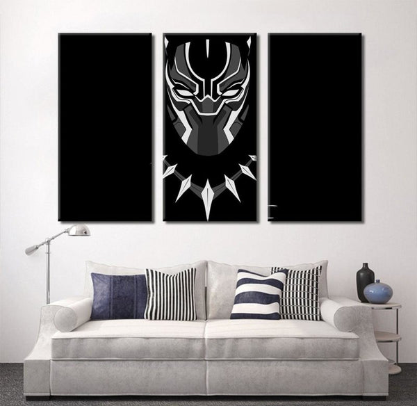 Black Panther Illustration Canvas Set - FanaticPrintz