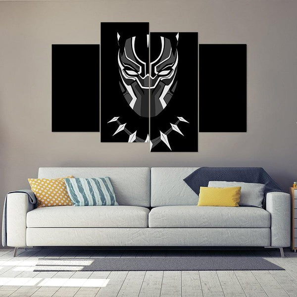 Black Panther Illustration Canvas Set - FanaticPrintz