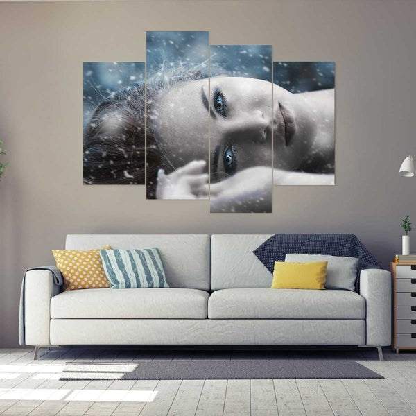 BLUE EYES ARTISTIC WOMAN - FanaticPrintz
