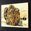 Blue Eyes Jaguar Canvas Art - FanaticPrintz