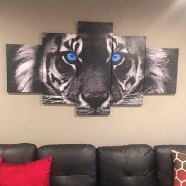 Blue Eyes Tiger Canvas Set - FanaticPrintz