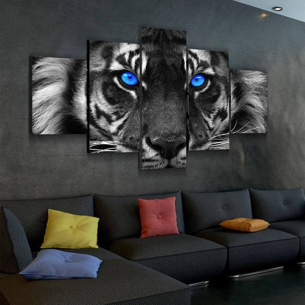Blue Eyes Tiger Canvas Set - FanaticPrintz