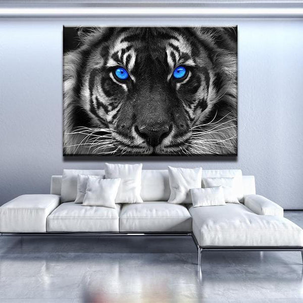 Blue Eyes Tiger Canvas Set - FanaticPrintz