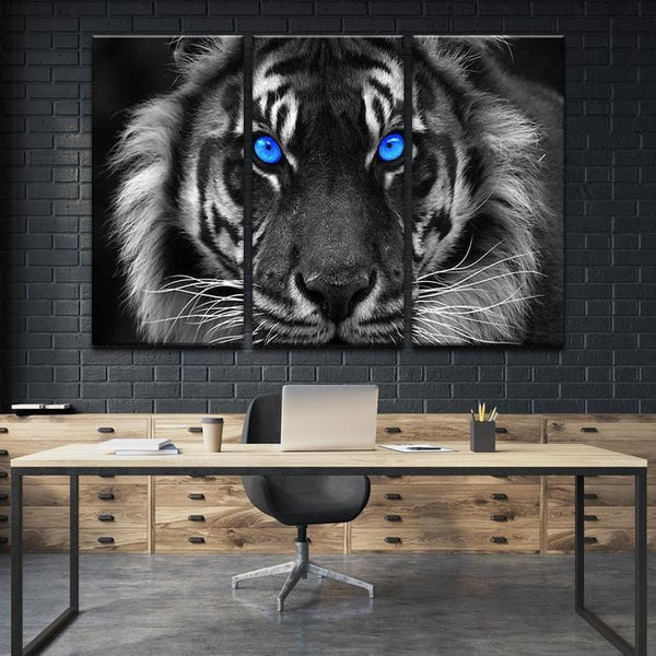 Blue Eyes Tiger Canvas Set - FanaticPrintz