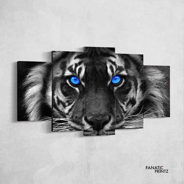 Blue Eyes Tiger Canvas Set - FanaticPrintz