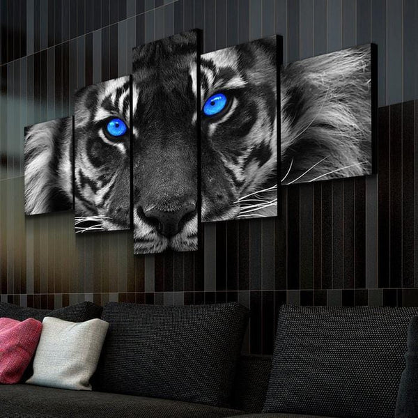 Blue Eyes Tiger Canvas Set - FanaticPrintz