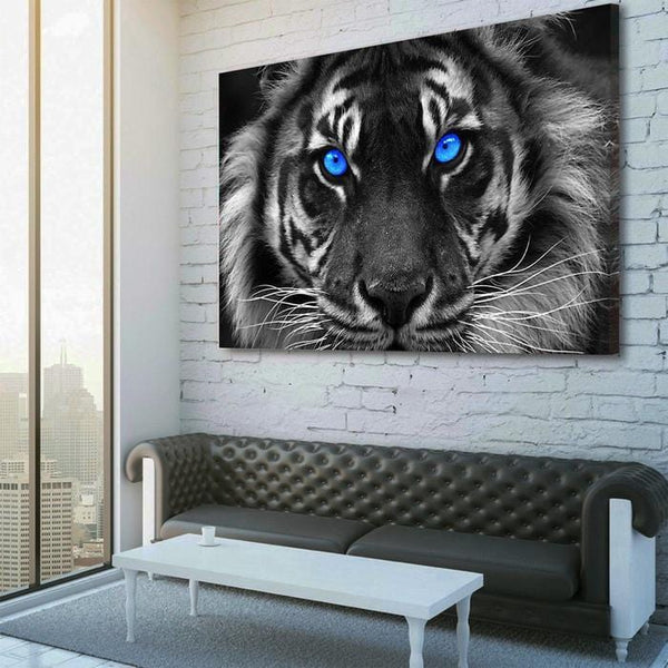 Blue Eyes Tiger Canvas Set - FanaticPrintz