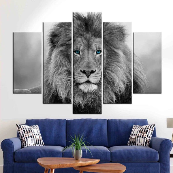 Blue Eyes White Lion Canvas Set - FanaticPrintz