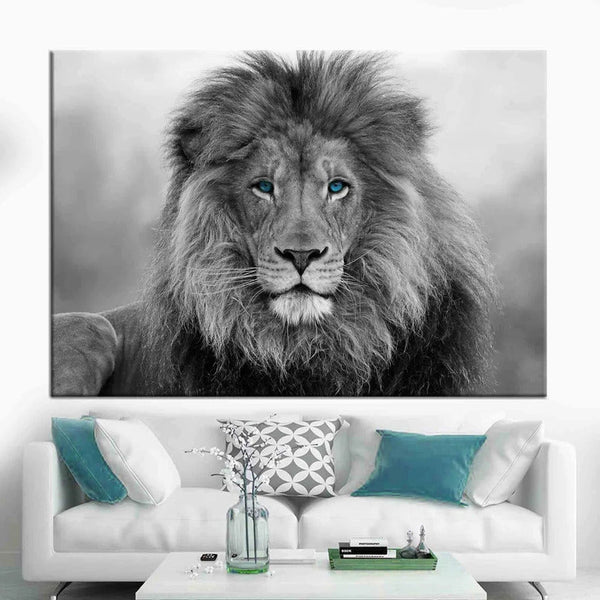 Blue Eyes White Lion Canvas Set - FanaticPrintz