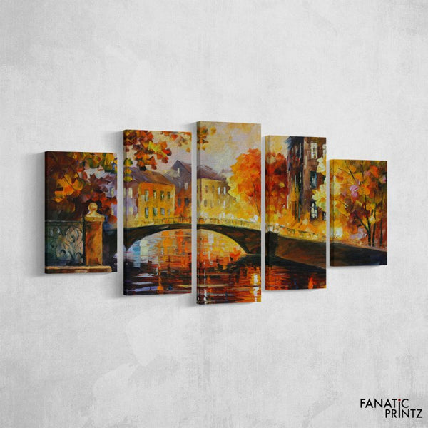 Bridge Near River Canvas Set - FanaticPrintz