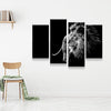 B&W LION CANVAS SET - FanaticPrintz