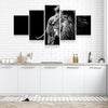 B&W LION CANVAS SET - FanaticPrintz