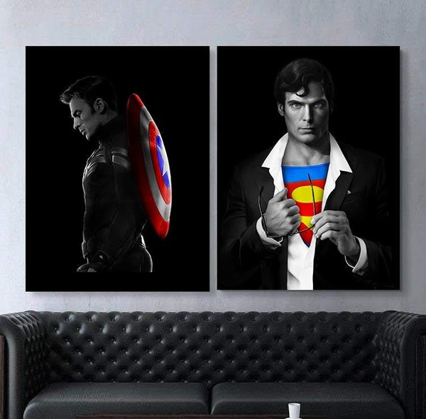 CAPTAIN AMERICA VS SUPERMAN - FanaticPrintz