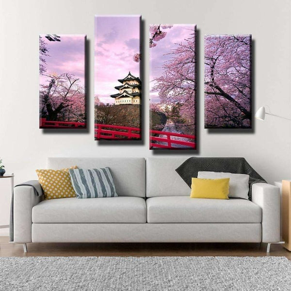 Cherry Blossom Japan Canvas Set - FanaticPrintz