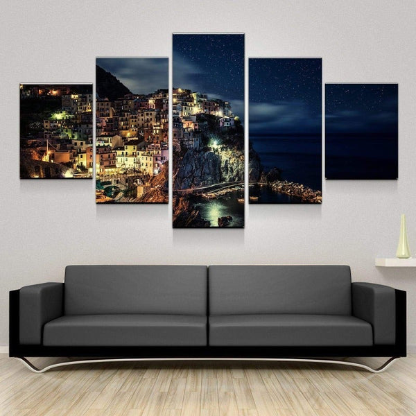 Cinque Terre Canvas Art - FanaticPrintz