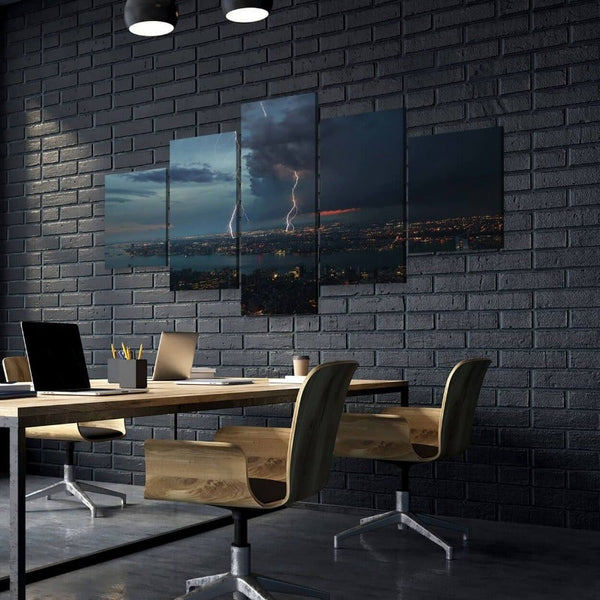 City Thunder Storm Canvas Set - FanaticPrintz