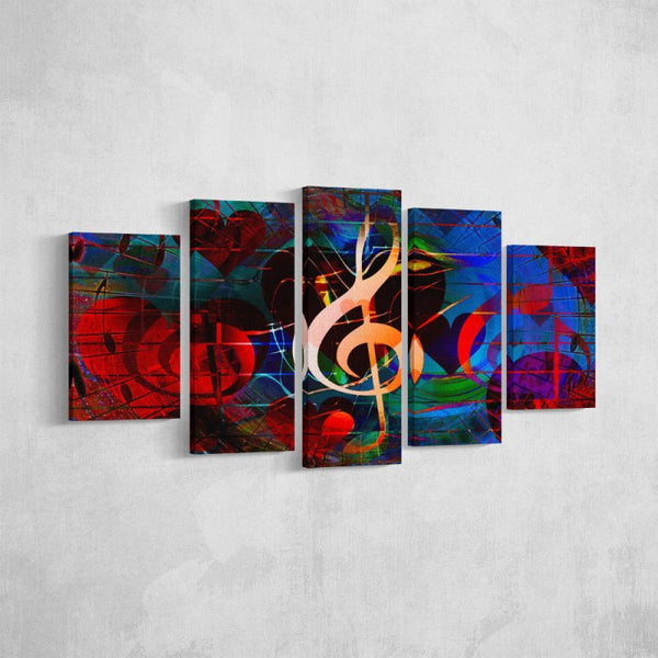 colorful music note - FanaticPrintz