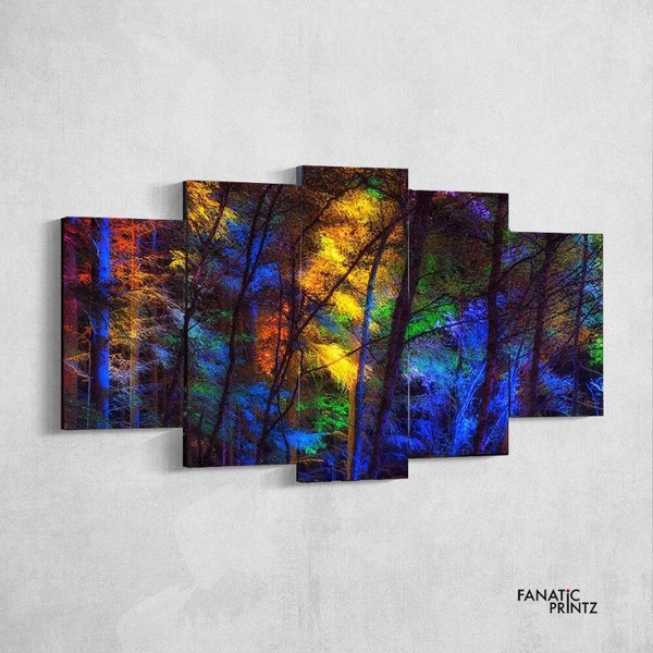 Colourful Trees Canvas Set - FanaticPrintz