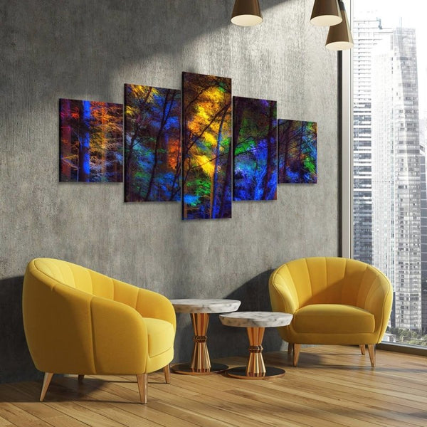 Colourful Trees Canvas Set - FanaticPrintz