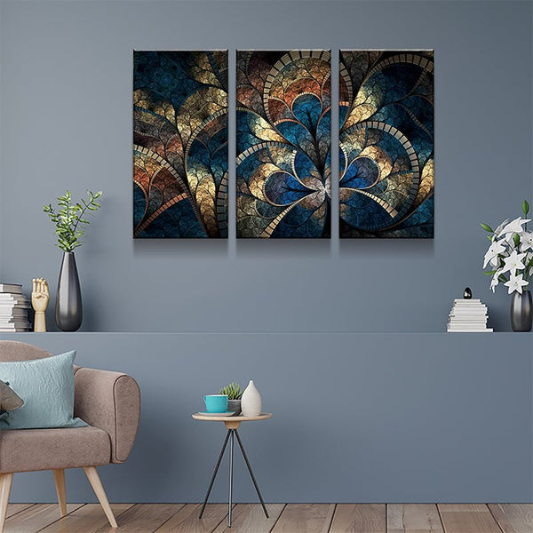 Contemporary Fractal Canvas Set - FanaticPrintz