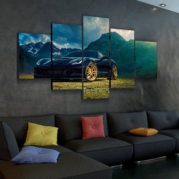 Corvette View Canvas - FanaticPrintz